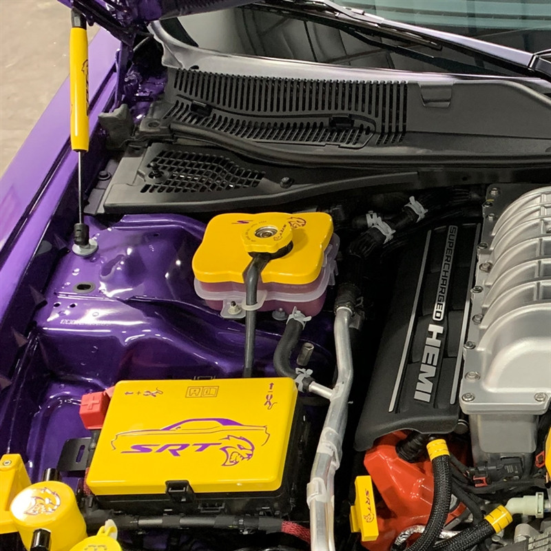 2015up Hellcat Supercharger Coolant Tank Cover American Brother Designs