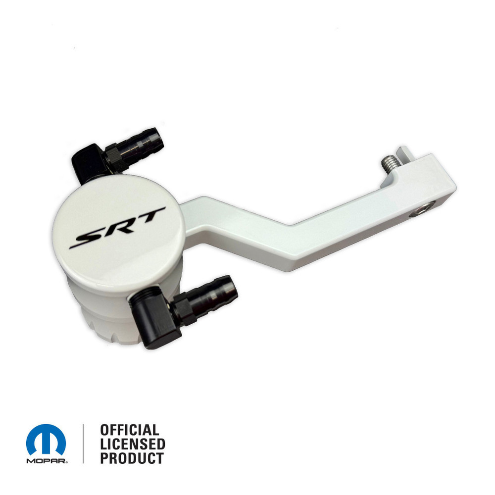 *In Stock* PWD Ivory 2008-up Dodge Challenger/Charger Catch Can with SRT Logo in PX8 Black