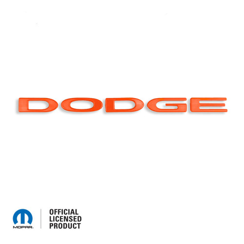 *In Stock* PLC Hemi Orange 2015-up Dodge Challenger DODGE Logo Exterior Trunk Badge