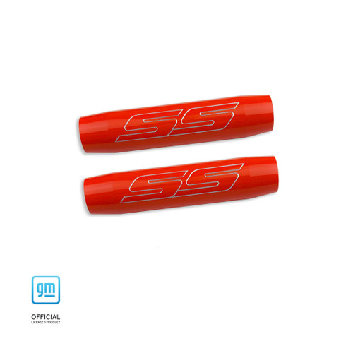 *In Stock* G16 Orange Crush 2016-Up Camaro Trunk Shock Covers with Engraved SS Logo