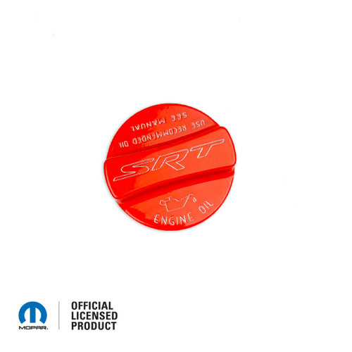 *In Stock* PLC Hemi Orange 2008-up Dodge Oil Fill Cap Cover with Engraved SRT Logo