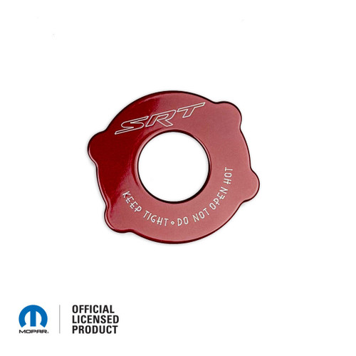 *In Stock* PRV Octane Red 2015-up Dodge Radiator Cap Cover with Engraved SRT Logo