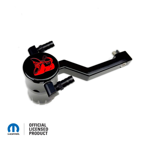 *In Stock* PX8 Black 2008-up Dodge Challenger/Charger Catch Can with Scat Pack Bee Logo in PVP Go Mango