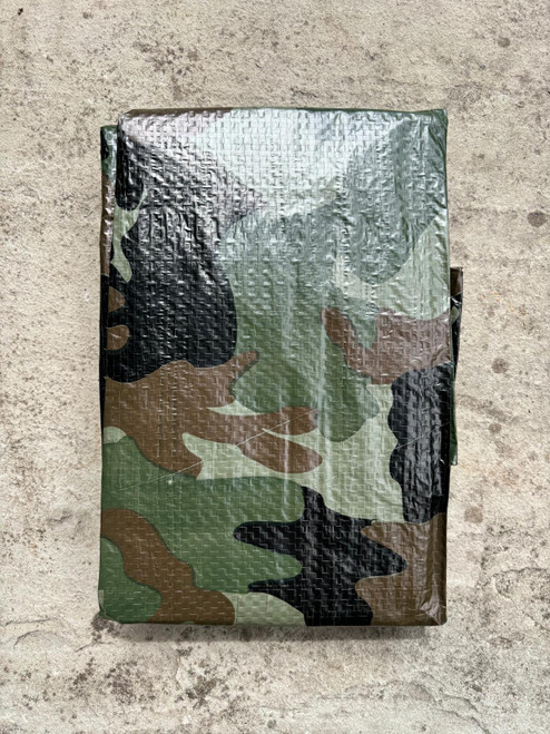 Camouflage Pattern Tarpaulin 80gsm - 2.4m x 1.8m - Pack of 20 Camouflage Pattern Tarpaulin 80gsm - 2.4m x 1.8m - Pack of 20