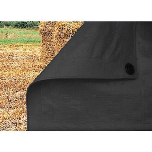 Topgrade Tarpaulin - 6m x 4m Black