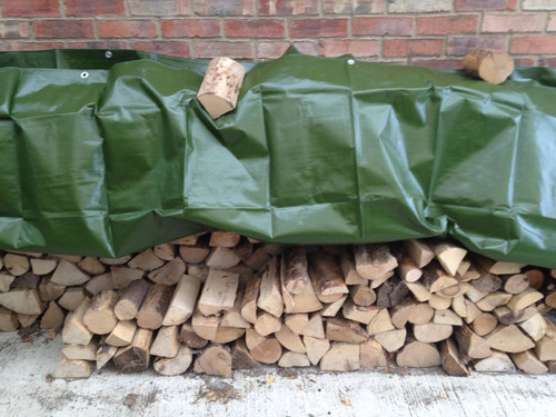 Wood Pile Tarp 1.5m x 6m Green