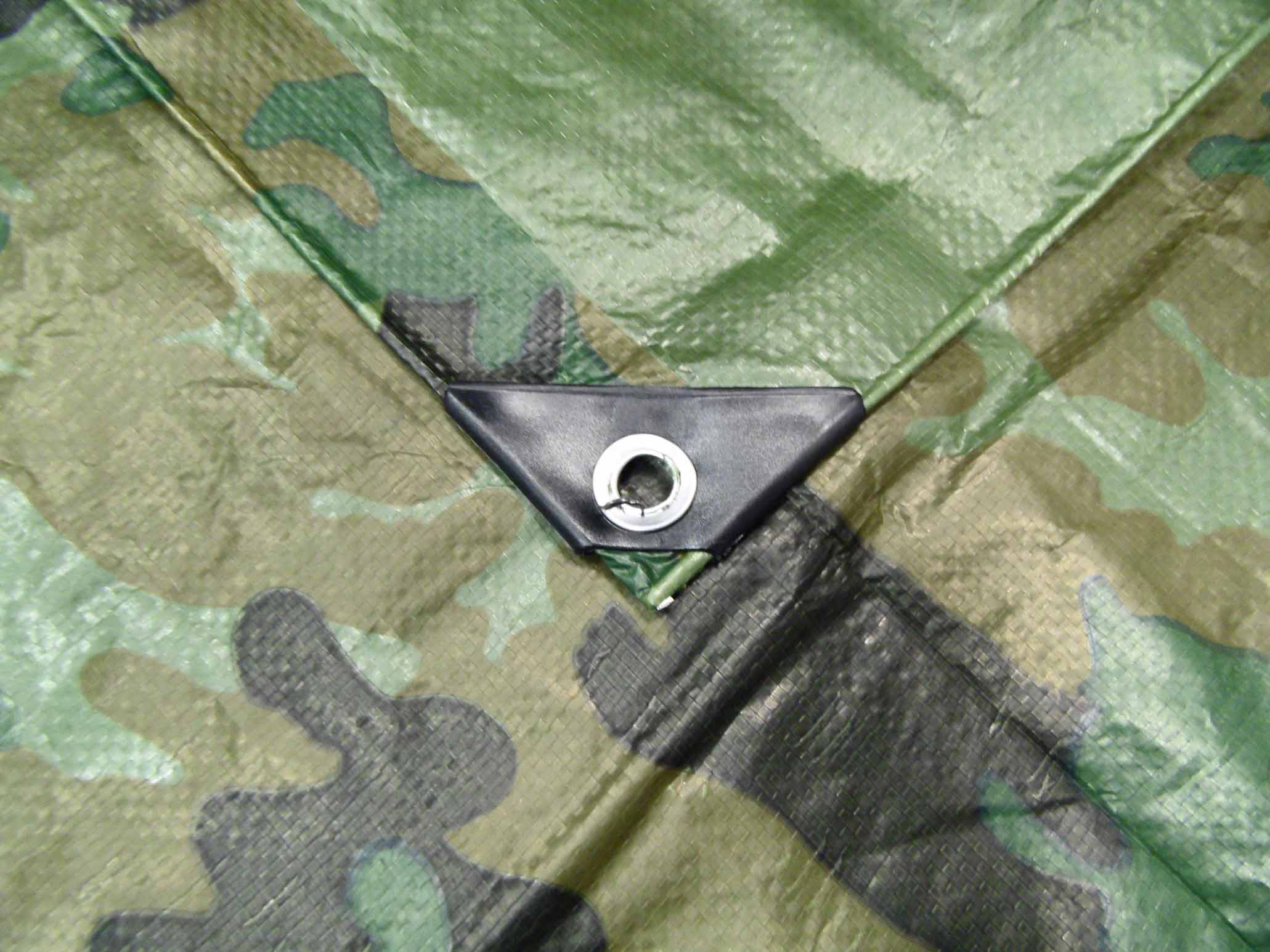 2.7M x 3.5M ARMY CAMOUFLAGE WATERPROOF TARPAULIN SHEET TARP COVER WITH EYELETS 