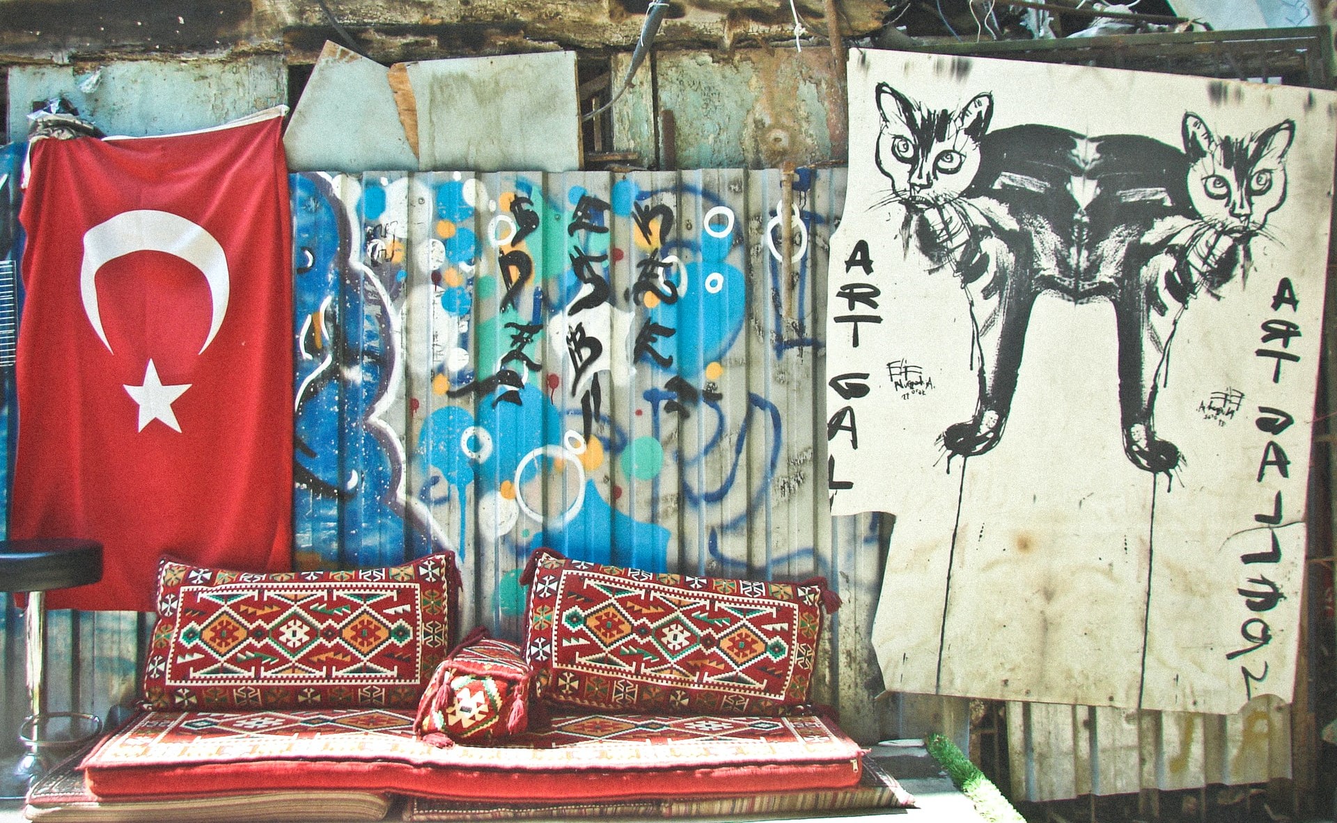 Community Art Tarp Mural a Tribute to Love Community Art Tarp Mural a Tribute to Love
