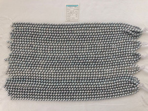 Necklace - Akoya 7.5 - - 8.0mm - Dyed Gray R-RN A TAA - <TAG> - S-5000