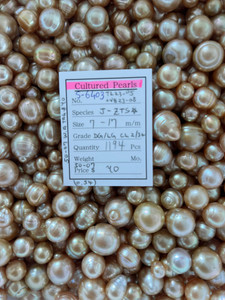 South Sea Natural Gold - 7 - - 17mm - DG/LG CL 2/3+ - S-6403