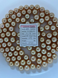 South Sea Natural Gold - 13 - - 16mm - "LG" R-RN TOP6L - <TAG> - S-54