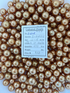South Sea Dyed Gold - 12 - - 15mm - SH R 3+ AAA/AA - <TAG> - S-6328