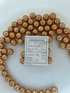 South Sea Dyed Gold - 12 - - 14mm - (ORIG) R 4-5+ AAA/AA - S-6643