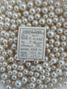 South Sea White - 9 - - 14mm - W RN-B 3+ GEM AAA ( 1 / 2 ) - <TAG> - S-6532