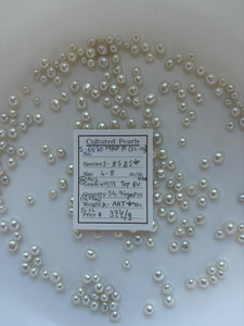 South Sea White - 4 - - 8mm - (BH) AUS WHITE TOP BU AAA - S-6870