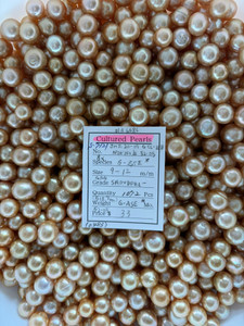 South Sea Natural Gold - 9 - - 12mm - G/LG SROVDPBU - - S-7121