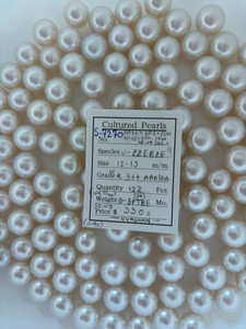 South Sea White - 12 - - 15mm - W R 3++ AAA/AA ( 1 / 4 ) - S-7270