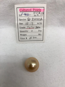 South Sea Natural Gold - 18 - - 19mm - TOPTOP- SDG/DG - S-4060