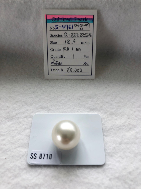 South Sea White - 18 - - 19mm - RD 1 AA - <TAG> - S-4761