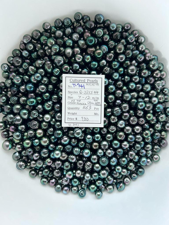 Tahiti - 7 - - 12mm - SS TOP PCK SBCL TOP GEM - T-741