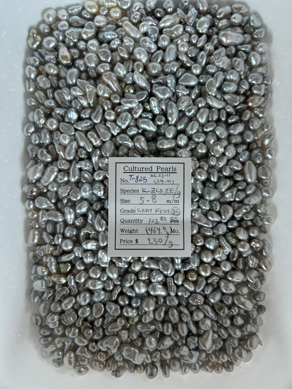 Tahiti - 5 - - 8mm - GRAY KESHI BC - T-825