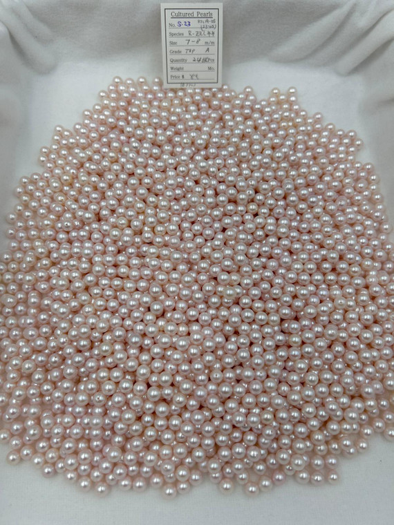 Akoya - 7 - - 8mm - TOP A - <TAG> - S-23