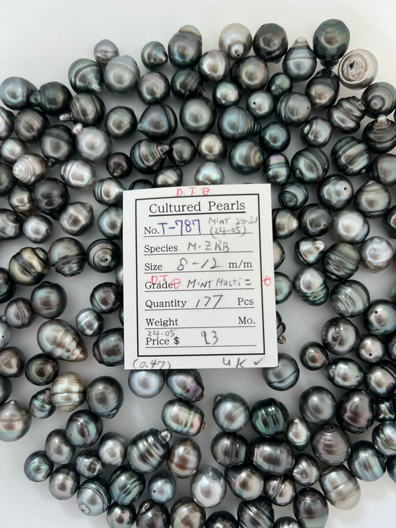 Tahiti - 8 - - 12mm - MINT MULTI= D.T.  (全孔) - T-787