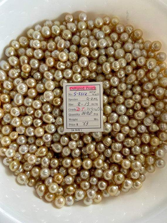 South Sea Natural Gold - 8 - - 13mm - SS IV/GOLD CCL D.T. (全孔) - <TAG> - S-5312