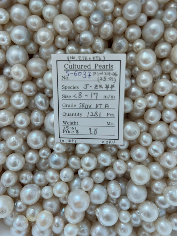 South Sea White - 8 - - 17mm - SROV DT A - S-6037