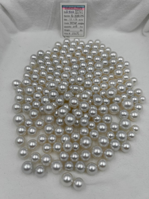 South Sea White - 10 - - 16mm - TOPTOP- AAA/AA - <TAG> - S-5112