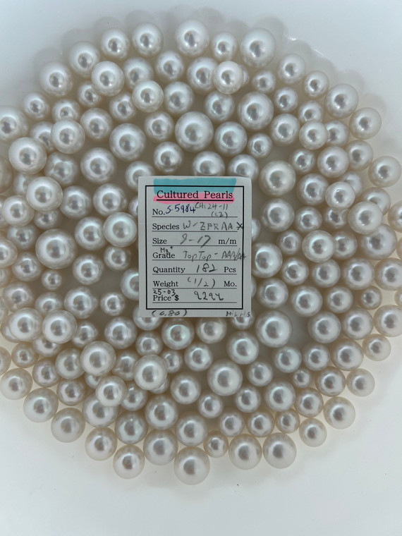 South Sea White - 9 - - 17mm - TOPTOP- AAA/AA (M3+) ( 1 / 2 ) - S-5984