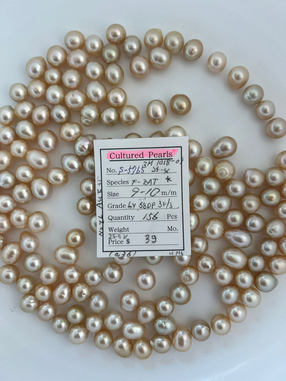 South Sea Natural Gold - 9 - - 10mm - LY SBDP 3+/3 - S-5765