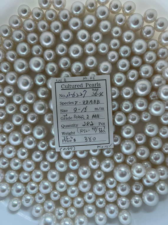South Sea White - 9 - - 15mm - W RNSR 2 AAA - S-6227