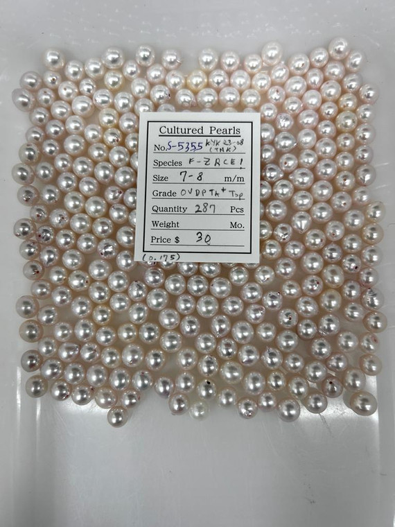 Akoya - 7 - - 8mm - OVDPMK+ TOP - <TAG> - S-5355