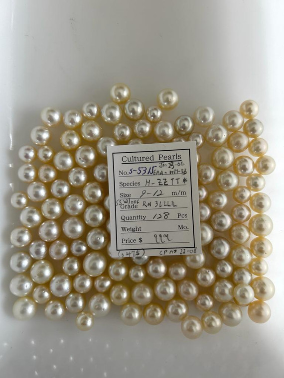 South Sea White - 9 - - 12mm - SS W/OFF RN 2L1L - <TAG> - S-5315