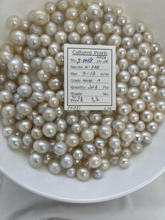 South Sea White - 9 - - 13mm - MMMK A - S-6438