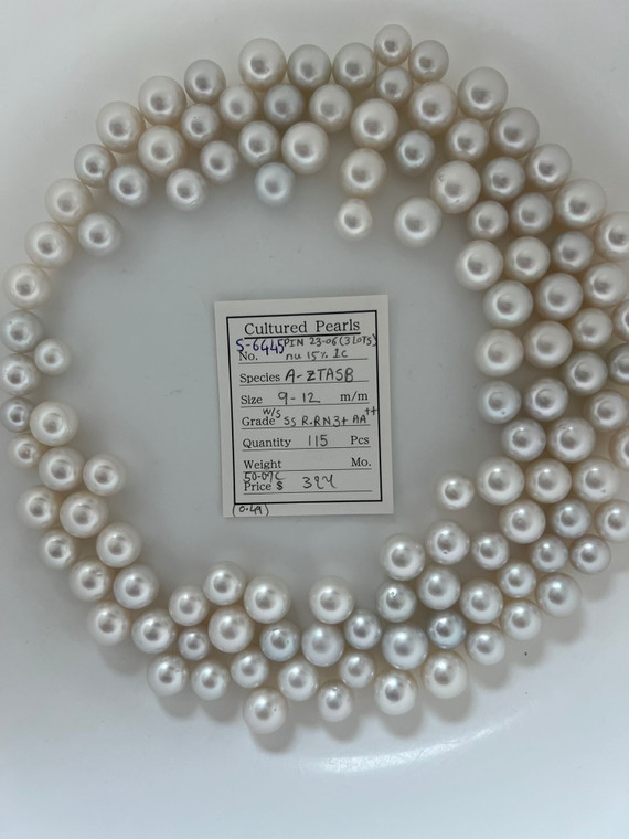 South Sea White - 9 - - 12mm - W/S SS R-RN 3+ AAA/AA & AA- - S-6445