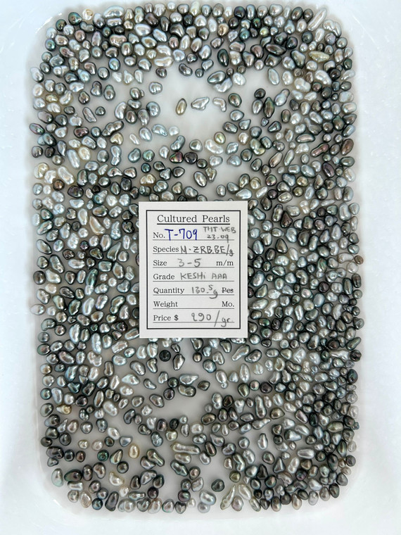 Tahiti - 3 - - 5mm - KESHI AAA - <TAG> - T-709