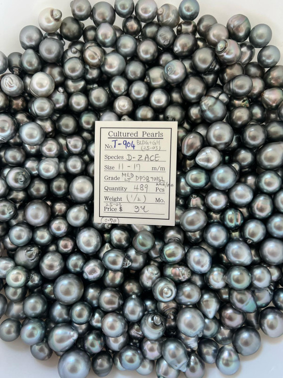 Tahiti - 11 - - 17mm - MED LT DPSB TOP6L AAA/AA ( 1 / 2 ) - <TAG> - T-904