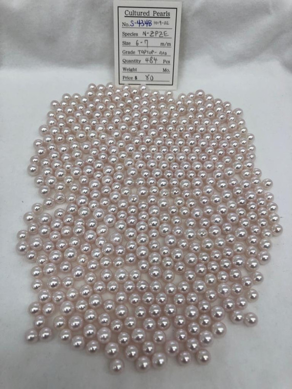 Akoya - 6  - - 7mm - TOPTOP- AAA - <TAG> - S-4348