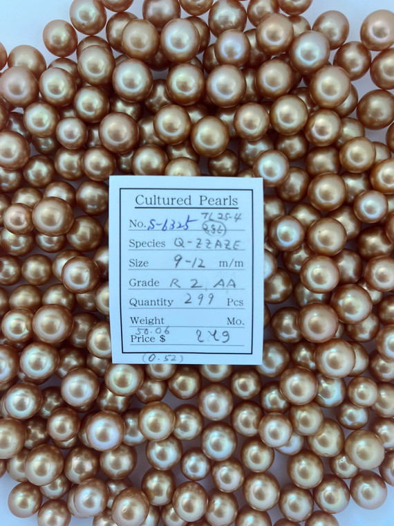 South Sea Dyed Gold - 9 - - 12mm - SS R 2 AA - <TAG> - S-6325