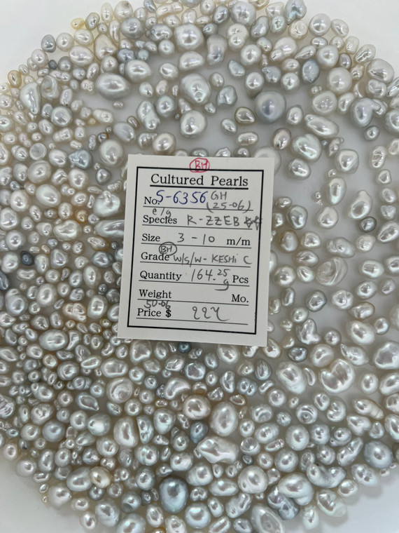 South Sea White - 3 - - 10mm - (BH) W/S/W- KESHI C - <TAG> - S-6356