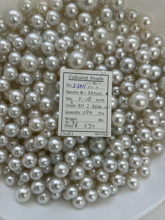 South Sea White - 9 - - 18mm - S RN 2 AAA/AA M2- - <TAG> - S-6411