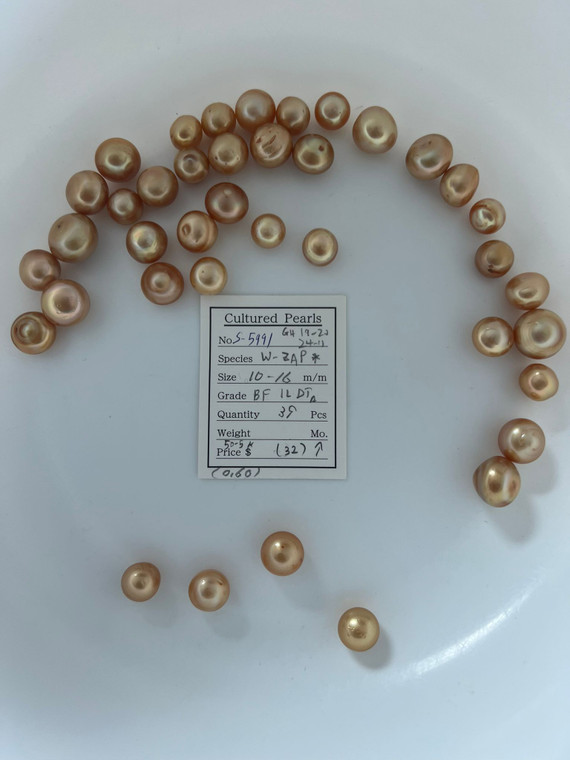 South Sea Dyed Gold - 10 - - 16mm - BF 1L - DTA - <TAG> - S-5991