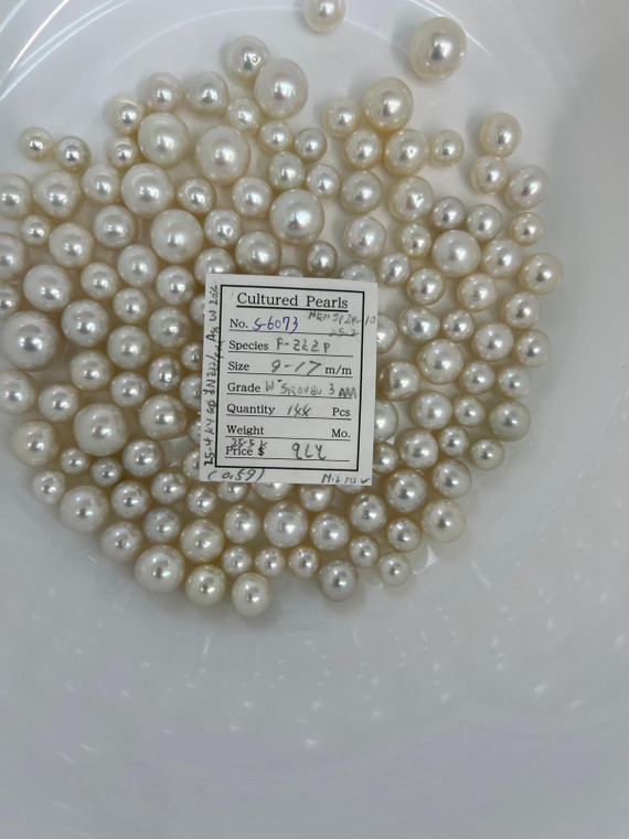 South Sea White - 9 - - 17mm - W SROVBU 3 AAA - <TAG> - S-6073