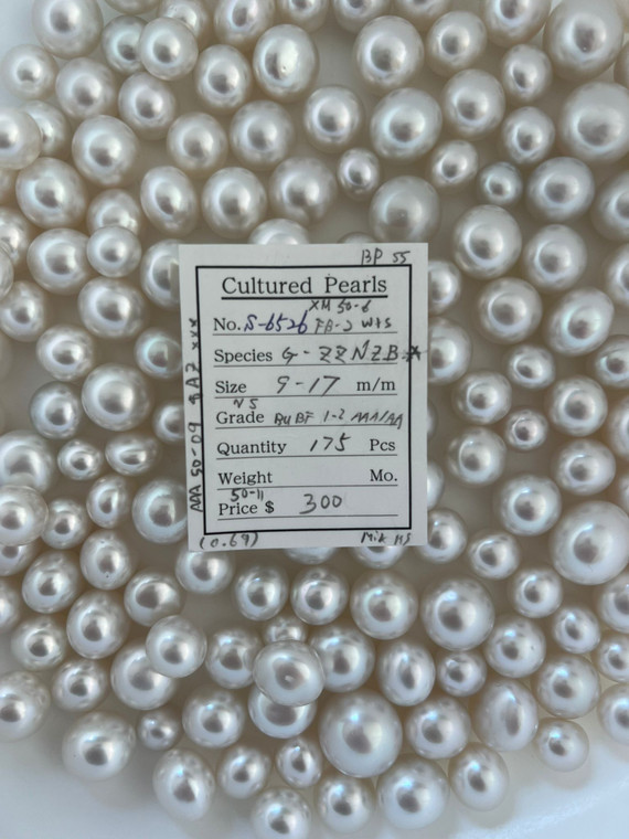 South Sea White - 9 - - 17mm - W+S BUBF 1-2 AAA/AA - <TAG> - S-6526
