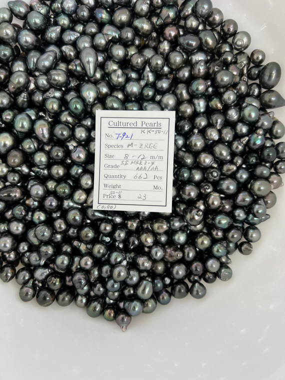 Tahiti - 8 - - 12mm - SS MKK 3-4 AAA/AA - T-921