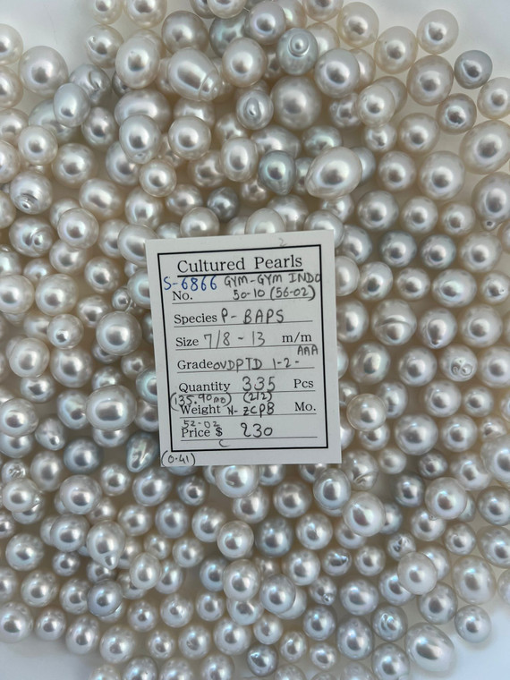 South Sea White - 7/8 - - 13mm - OVDPTD 1-2- AAA ( 2 / 2 ) - S-6866