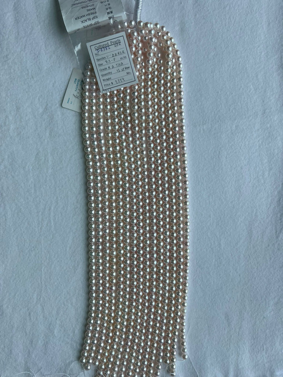 Necklace - Akoya  7.5 - - 8mm - R A TAA - S-6382
