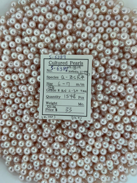Akoya - 6 - - 7mm - (2+) R-RN 2-3+ TAA - <TAG> - S-6389